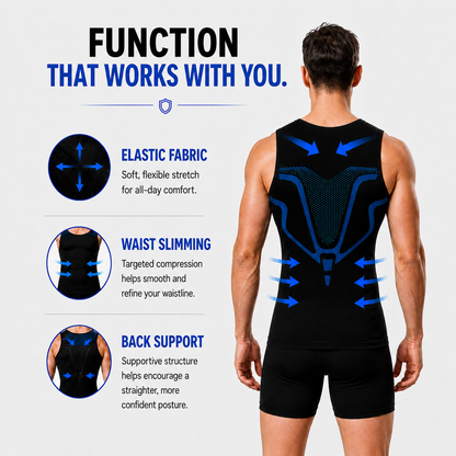 Mona Skin Vest™ MEN'S DOUBLE-LAYER SHAPING UNDERSHIRT