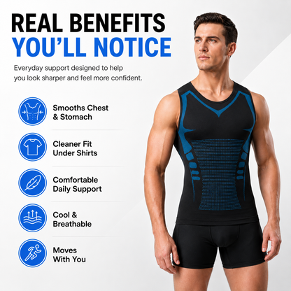 Mona Skin Vest™ MEN'S DOUBLE-LAYER SHAPING UNDERSHIRT